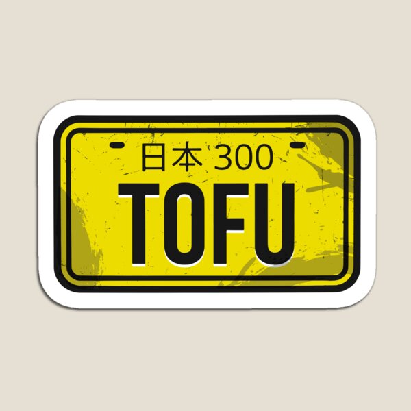Item preview, Tofu Plate Yellow Japanese Kei Car designed and sold by carvect-id.