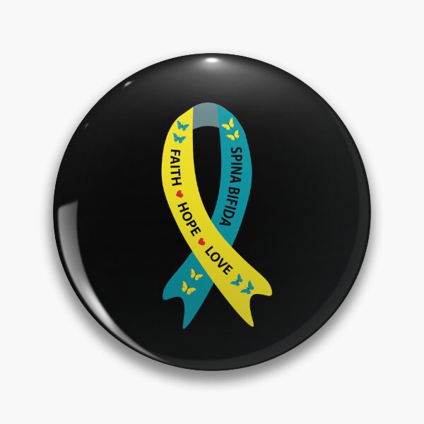 Item preview, Spina Bifida Faith Hope Love Awareness Ribbon designed and sold by PattersArt.