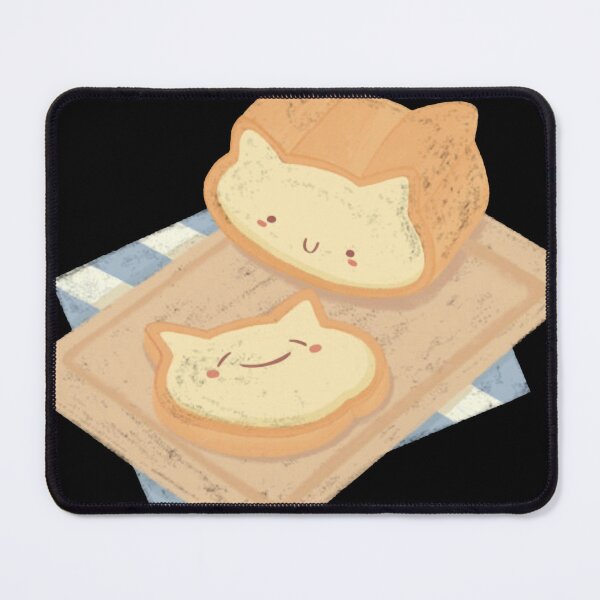 Item preview, Neko Cat Toast Kawaii Loaf Bakery Illustration designed and sold by Chubbitshop.