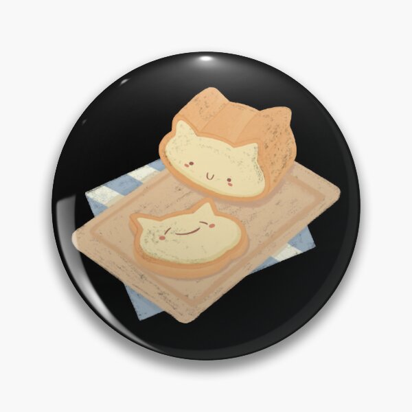 Item preview, Neko Cat Toast Kawaii Loaf Bakery Illustration designed and sold by Chubbitshop.