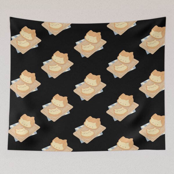 Item preview, Neko Cat Toast Kawaii Loaf Bakery Illustration designed and sold by Chubbitshop.