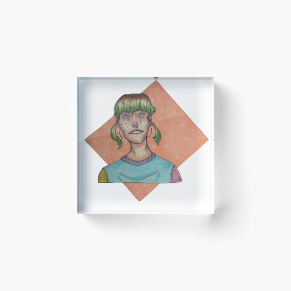 Item preview, Persona alternativa con cabello verde designed and sold by StudioSerpuntine.
