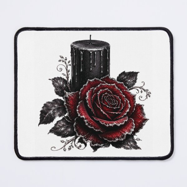 Item preview, Midnight Rose & Black Candle Gothic Floral Romance designed and sold by RoPrincess.