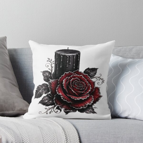 Item preview, Midnight Rose & Black Candle Gothic Floral Romance designed and sold by RoPrincess.