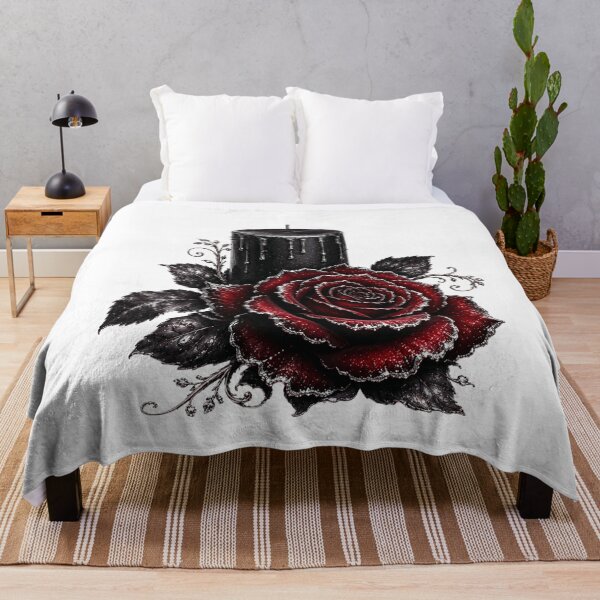 Item preview, Midnight Rose & Black Candle Gothic Floral Romance designed and sold by RoPrincess.