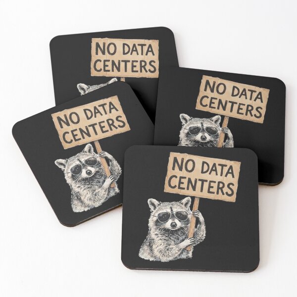 Item preview, Raccoon No Data Centers Protest vintage designed and sold by hargisnamocho.