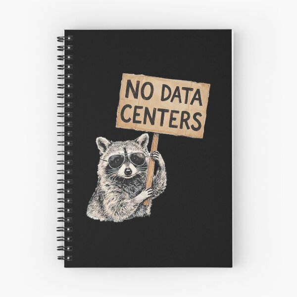 Item preview, Raccoon No Data Centers Protest vintage designed and sold by hargisnamocho.