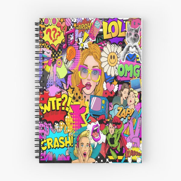 Item preview, Retro Pop Art Maximalist Collage  designed and sold by Side By Side Studio.
