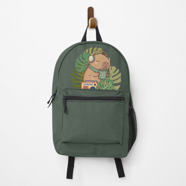 Item preview, Cozy capybara having a cuppa  designed and sold by InkRiot Studios.