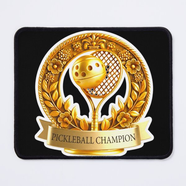Item preview, PickleBall Champion Luxury Gold Crest Motivational Sports Sticker designed and sold by zenithdecalco.