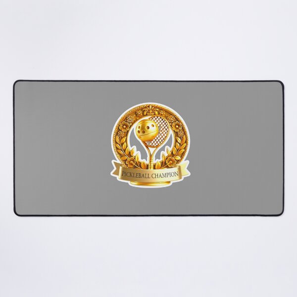 Item preview, PickleBall Champion Luxury Gold Crest Motivational Sports Sticker designed and sold by zenithdecalco.