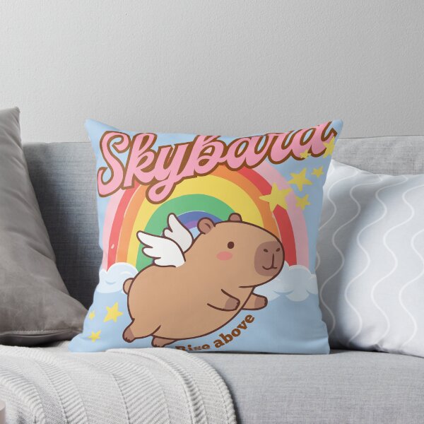 Item preview, Skybara the flying capybara designed and sold by InkRiot Studios.