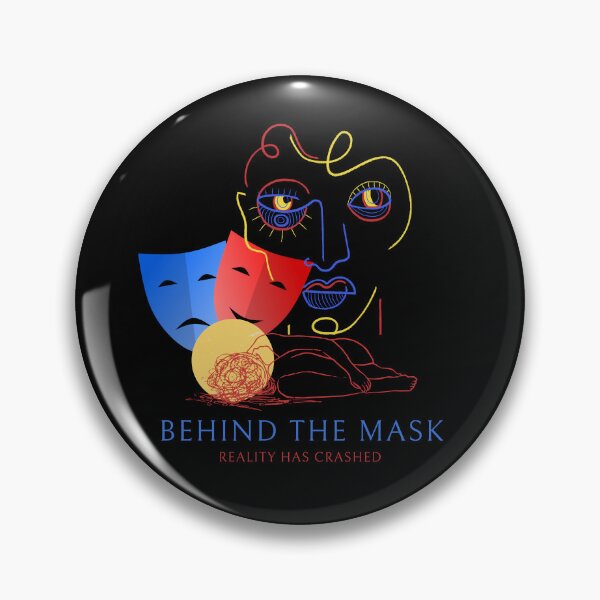 Item preview, Behind The Mask Reality Has Crashed Abstract Surreal Art designed and sold by rich-moda.