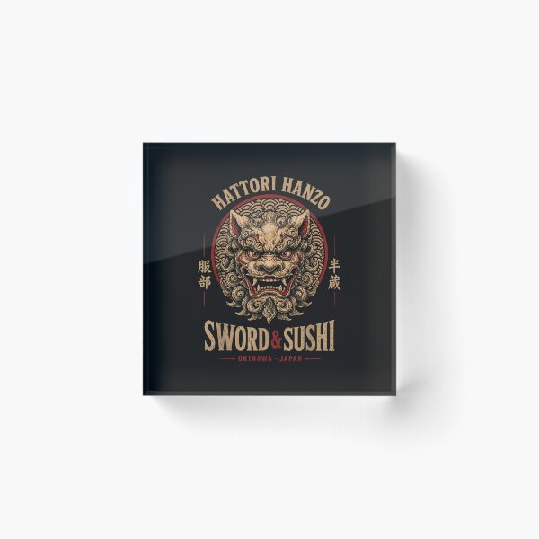 Item preview, Sword And Sushi ,Okinawa Japan Retro designed and sold by WardKasey.