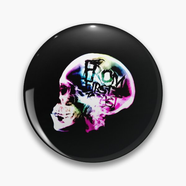 Item preview, White Silhouette Gradient Skull Head Post Hardcore designed and sold by billiasbros.