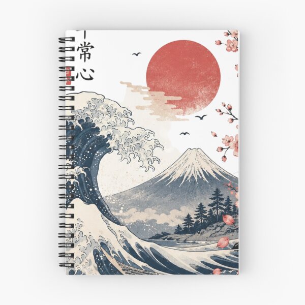 Item preview, Japanese Wave & Sakura Landscape designed and sold by LunaVales.