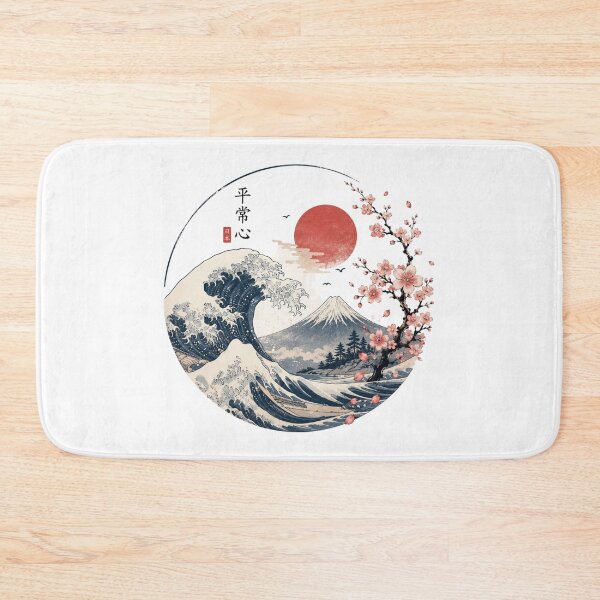 Item preview, Japanese Wave & Sakura Landscape designed and sold by LunaVales.
