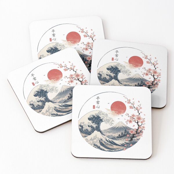 Item preview, Japanese Wave & Sakura Landscape designed and sold by LunaVales.