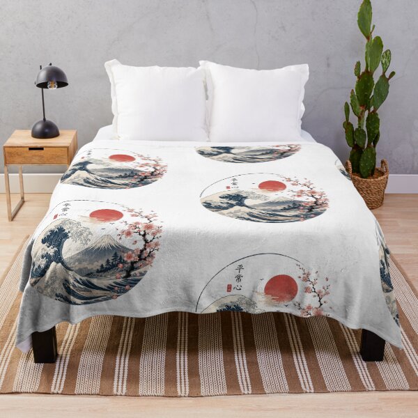 Item preview, Japanese Wave & Sakura Landscape designed and sold by LunaVales.