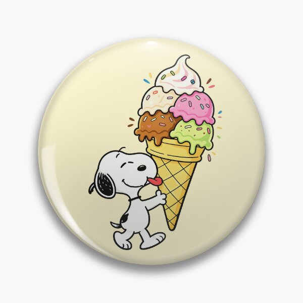 Item preview, Snoopy eating a giant ice cream cone designed and sold by YChangShop.