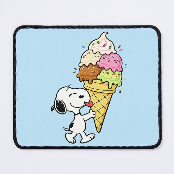 Item preview, Snoopy eating a giant ice cream cone designed and sold by YChangShop.
