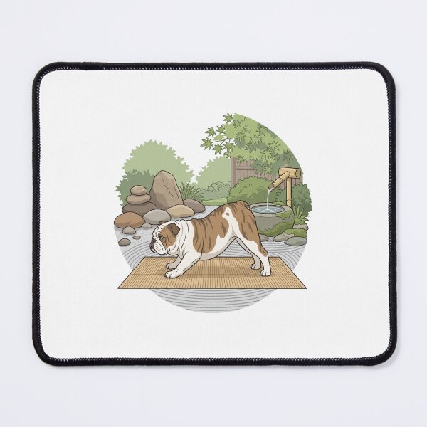 Item preview, Zen Bulldog: Downward Dog designed and sold by PictoVibe.