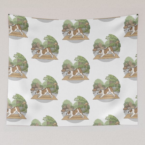 Item preview, Zen Bulldog: Downward Dog designed and sold by PictoVibe.