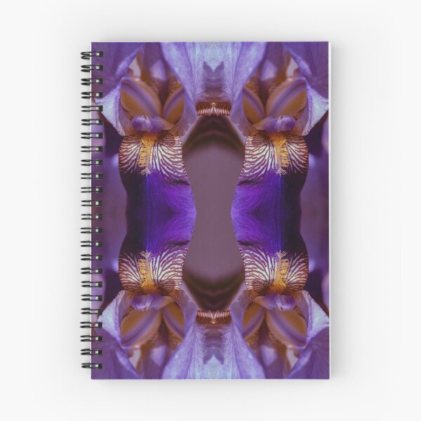Item preview, Purple Iris Kaleidoscope — Symmetrical Floral Pattern, Violet & Gold Botanical designed and sold by Andrey Yurkevich Art.