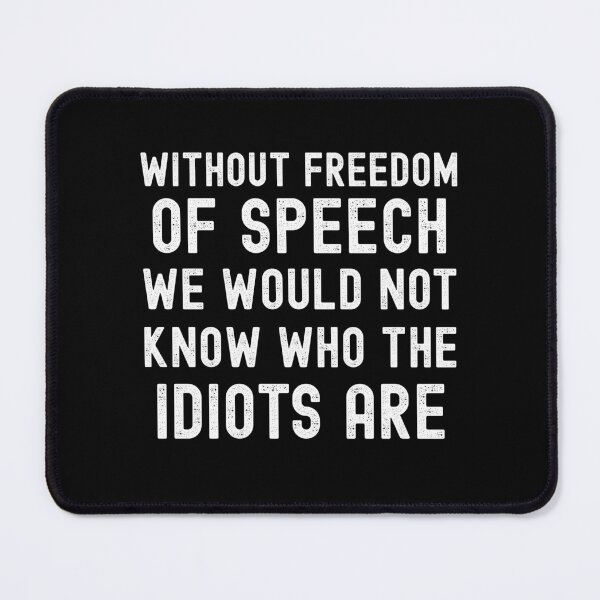 Item preview, Sarcastic Freedom of Speech Bold Text on Back designed and sold by axiksa10.