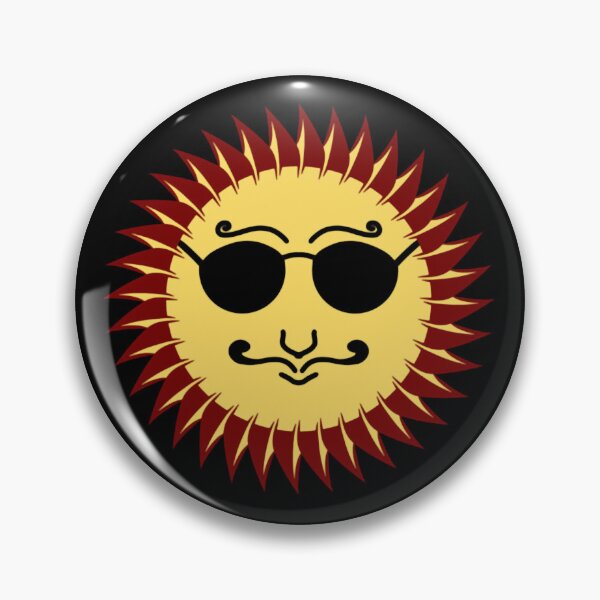 Item preview, Cool Retro Sun Face Wearing Sunglasses Illustration designed and sold by enjoystudioTHs.