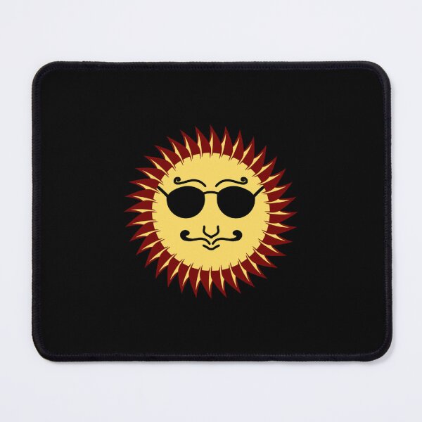 Item preview, Cool Retro Sun Face Wearing Sunglasses Illustration designed and sold by enjoystudioTHs.