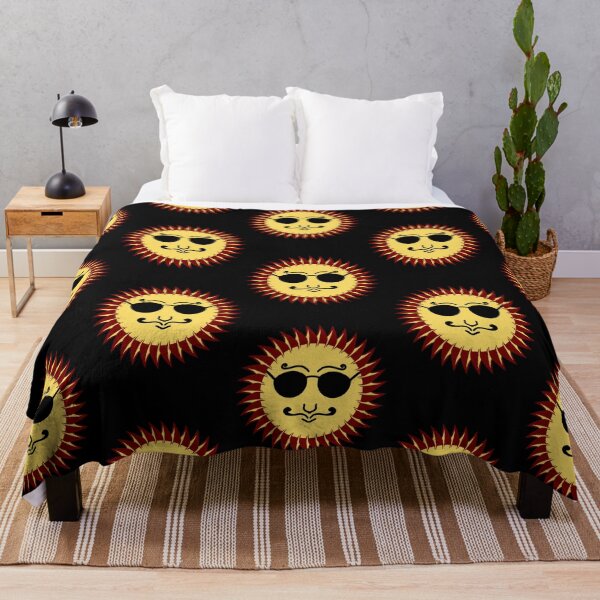 Item preview, Cool Retro Sun Face Wearing Sunglasses Illustration designed and sold by enjoystudioTHs.