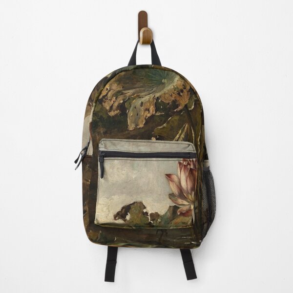 Item preview, Minimalist Lotus Flower Painting in Gustave Courbet Realism Style designed and sold by OddlySticky.
