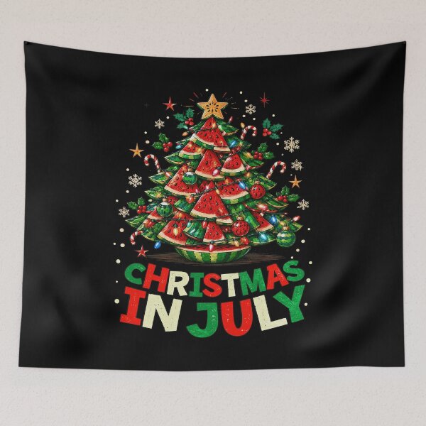 Item preview, Christmas In July Watermelon Tree Summer  designed and sold by watanabeee.