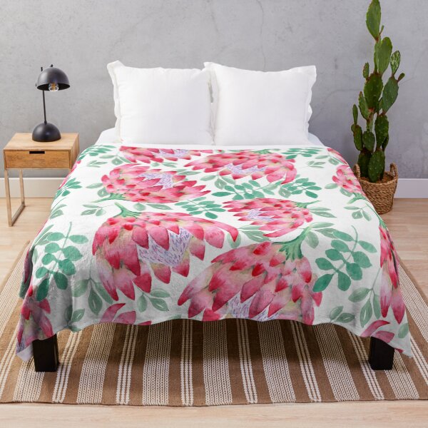Item preview, Watercolor Large Floral Proteas designed and sold by Harpley Design Studio.