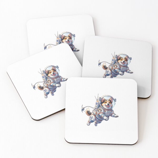 Item preview, Cosmic Explorer: Corgi Astronaut on Lunar Mission designed and sold by PictoVibe.