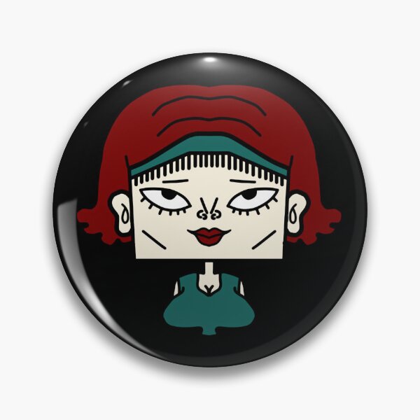 Item preview, Moody Square Girl Geometric Pop Art Portrait Design designed and sold by enjoystudioTHs.