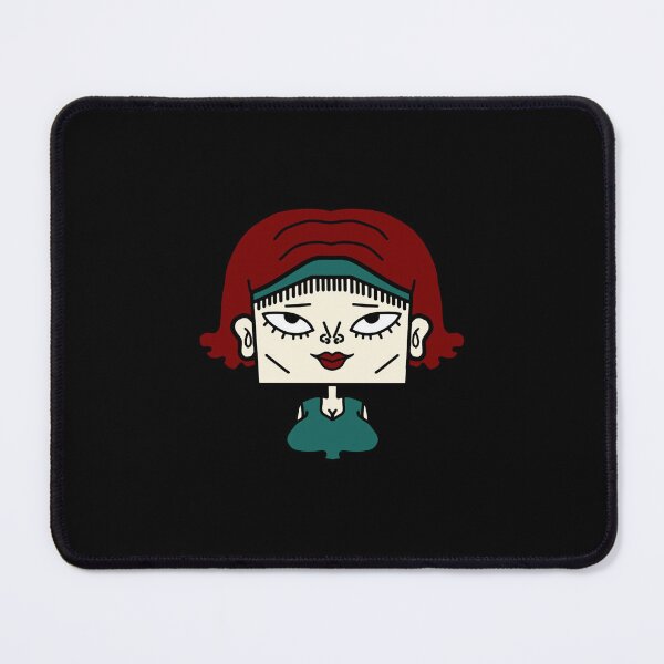 Item preview, Moody Square Girl Geometric Pop Art Portrait Design designed and sold by enjoystudioTHs.