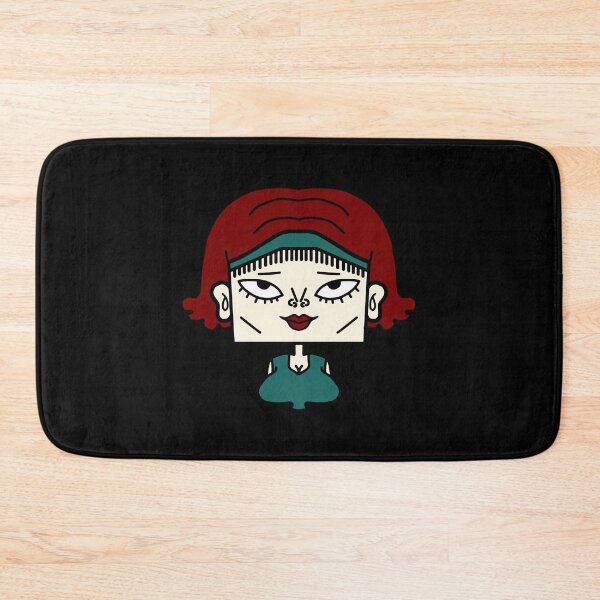 Item preview, Moody Square Girl Geometric Pop Art Portrait Design designed and sold by enjoystudioTHs.