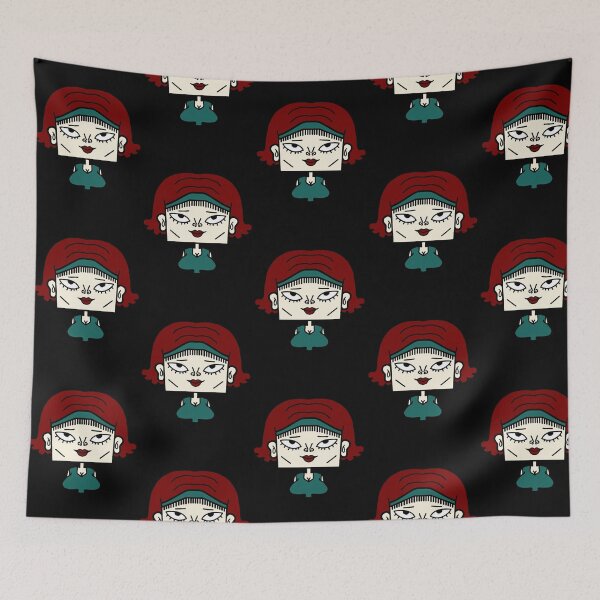 Item preview, Moody Square Girl Geometric Pop Art Portrait Design designed and sold by enjoystudioTHs.