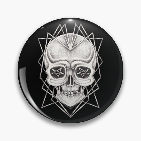 Item preview, Skull with graphic design designed and sold by Jiwsurreal.