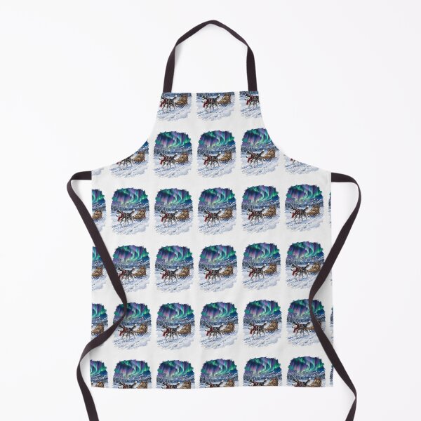 Item preview, Arctic Guardian: Siberian Husky and the Northern Lights designed and sold by PictoVibe.