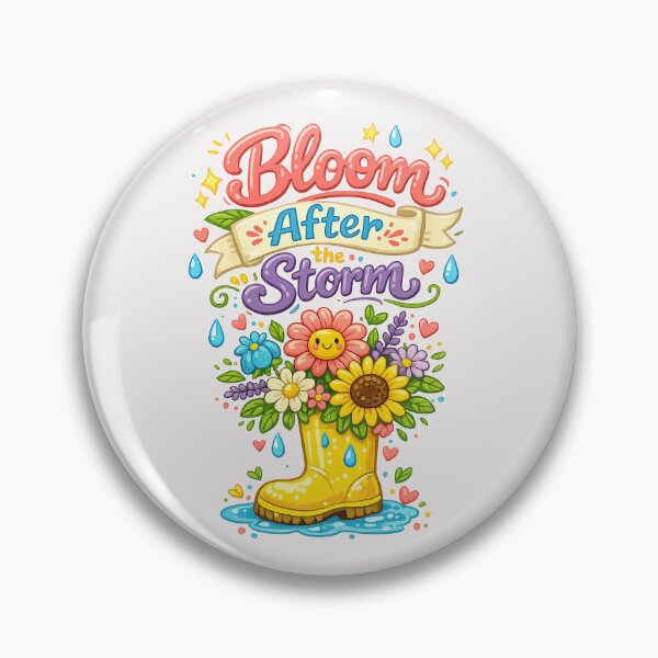 Item preview, Bloom After the Storm Inspirational Floral Rain Boot Design designed and sold by inkoutninja.