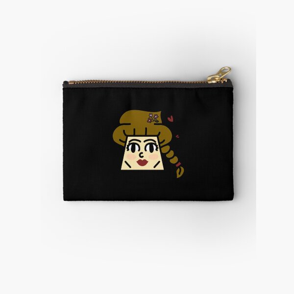 Item preview, Square Face Lady With Floral Braid Cute Retro Illustration designed and sold by enjoystudioTHs.