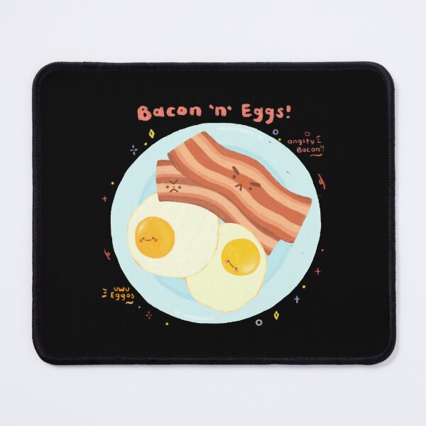Item preview, Bacon And Eggs Cute Kawaii Breakfast Plate Design designed and sold by Chubbitshop.