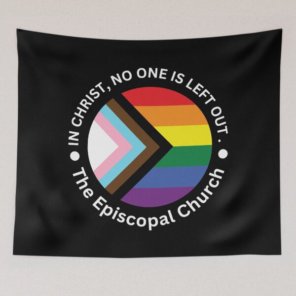 Item preview, In Christ, no one is left out. - The Episcopal Church designed and sold by Canterbury Episcopal Campus Ministry at Texas Tech University .