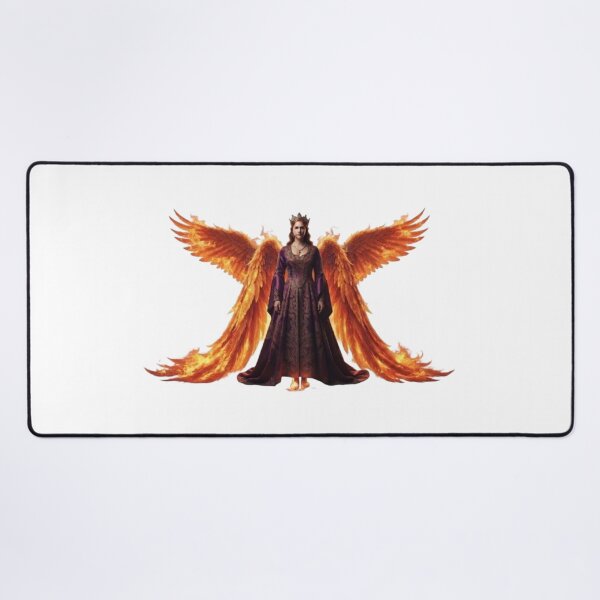 Item preview, Hurrem Sultan Fiery Phoenix Angel Dark Fantasy Art designed and sold by Zacushi.