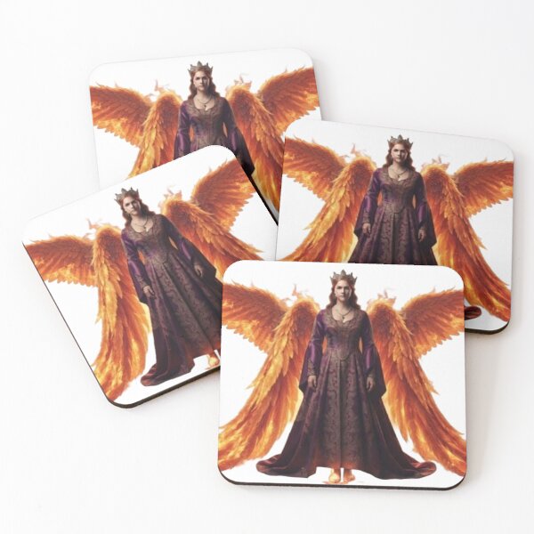 Item preview, Hurrem Sultan Fiery Phoenix Angel Dark Fantasy Art designed and sold by Covenist.