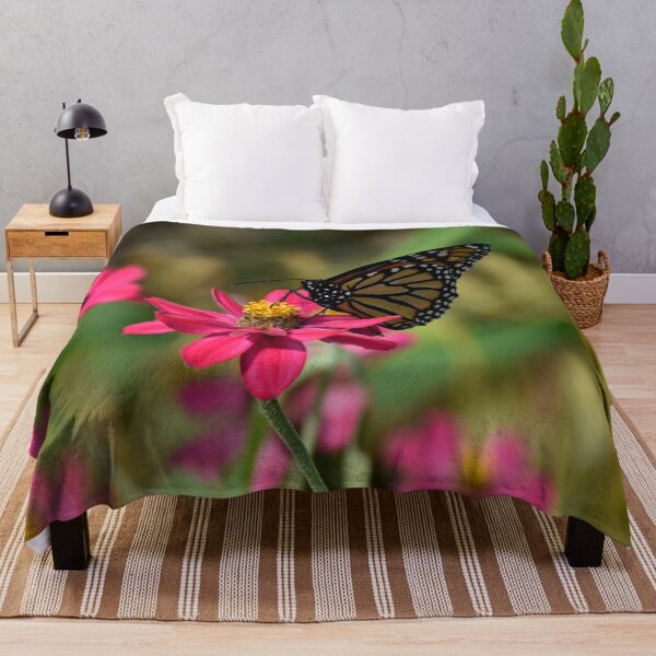 Item preview, Monarch Butterfly on Pink Cosmos Flower designed and sold by TathataPhotos.