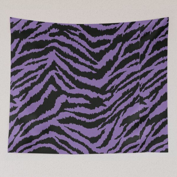Item preview, Tiger Skin Pattern | Retro Lavender Animal Print designed and sold by The High Hippo.